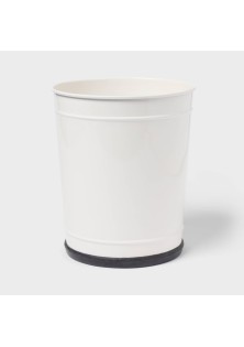 Enameled Look Metal Wastebasket Enameled Look Metal Wastebasket