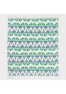 Ikat Green Oversized Jumbo Beach Towel 