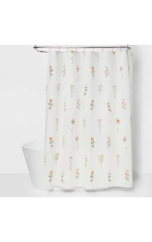Threshold Botanical Floral Shower Curtain 