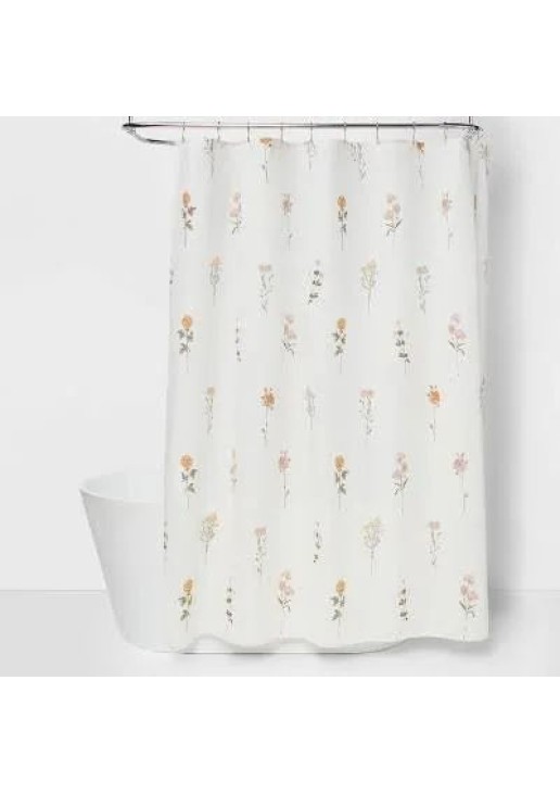 Threshold Botanical Floral Shower Curtain 