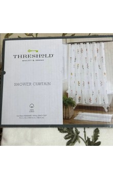 Threshold Botanical Floral Shower Curtain 