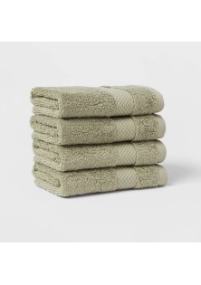 4pc Performance Plus Washcloths Light Green
