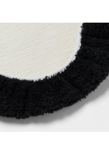 Non Slip Bath Lid and Contour Set with Rug Black