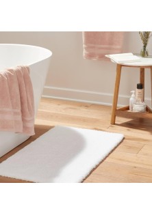 Spa Plush Bath Rug White