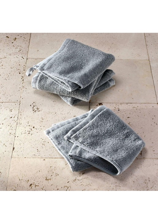 4pk Modal Washcloths Mineral Blue 