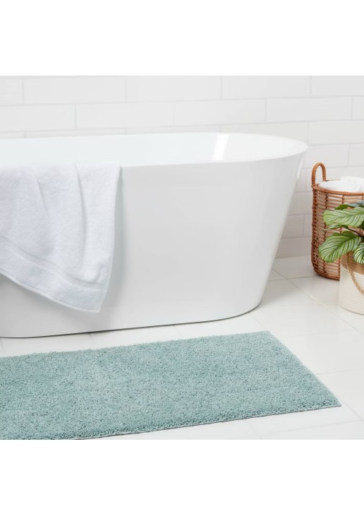 Antimicrobial Bath Runner Aqua