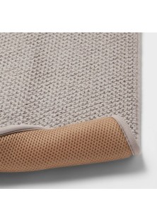 Cotton Memory Foam Bath Rug Light Gray Cotton Memory Foam Bath Rug Light Gray