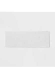Everyday Chenille Bath Runner White