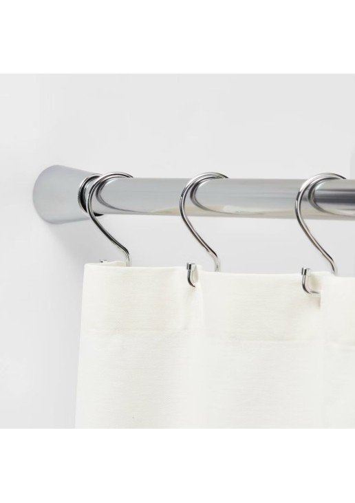 72" Rust Resistant Shower Curtain Rod Chrome