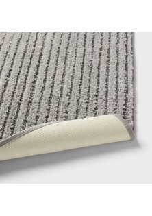 2pk Quick Dry Bath Rug Set Jet Gray 