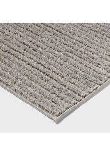 2pk Quick Dry Bath Rug Set Jet Gray 