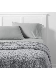 Faux shearling blanket