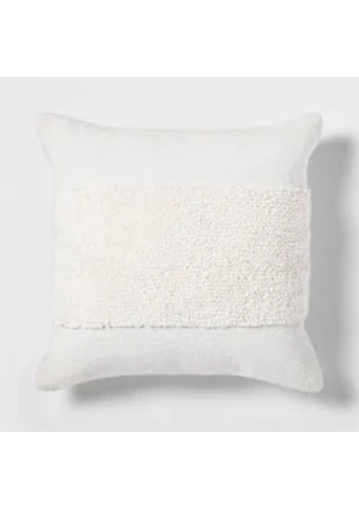 Cotton Tufted Square Throw Pillow