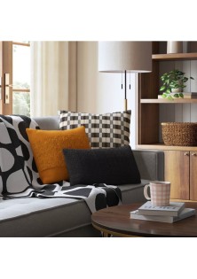 Cotton Tufted Square throw pillow