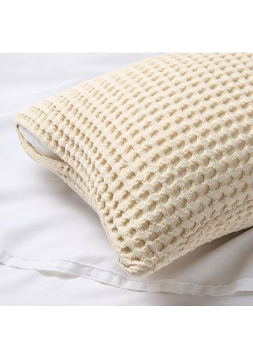 Waffle Body Pillow Cover Natural