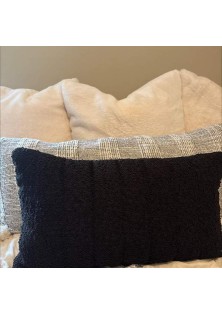  Channeled Boucle Lumbar Throw Pillow 