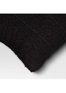  Channeled Boucle Lumbar Throw Pillow 