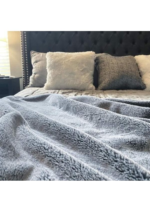 Faux shearling blanket