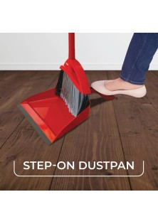 Pet Pro Assembled Broom with Step-On Dustpan