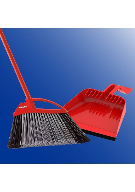 Pet Pro Assembled Broom with Step-On Dustpan
