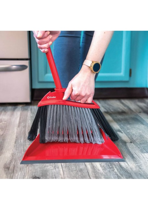 Pet Pro Assembled Broom with Step-On Dustpan