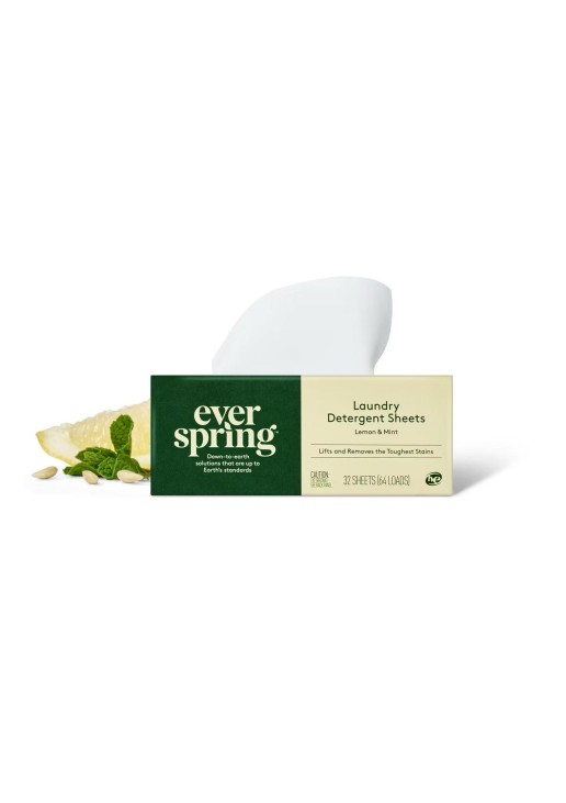 Lemon & Mint Laundry Detergent Sheets