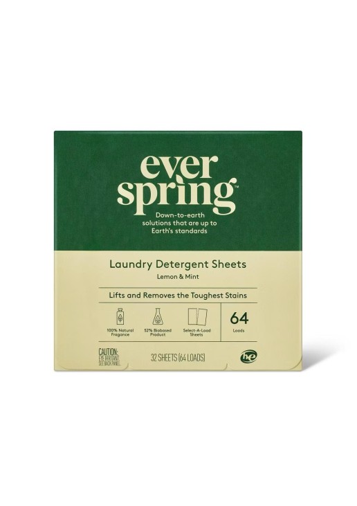 Lemon & Mint Laundry Detergent Sheets