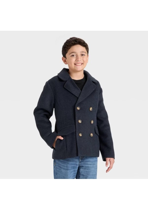 Boys' Solid Pea Coat - Cat & Jack 