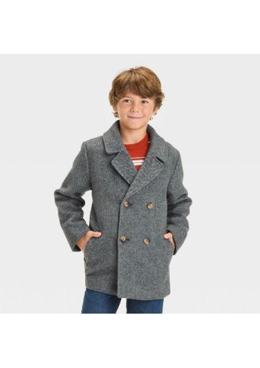 Boys' Solid Pea Coat - Cat & Jack 