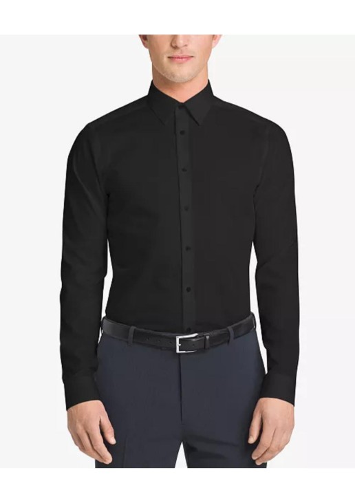 Men's Slim-Fit Non-Iron Herringbone Shirt 