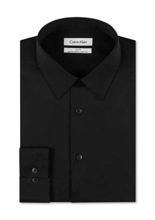 Men's Slim-Fit Non-Iron Herringbone Shirt 