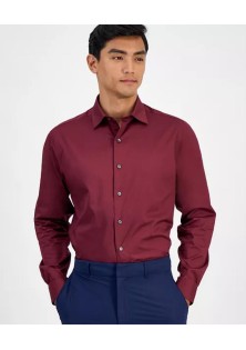 Alfani Men's Regular-Fit Temperature Regulating Solid Shirt