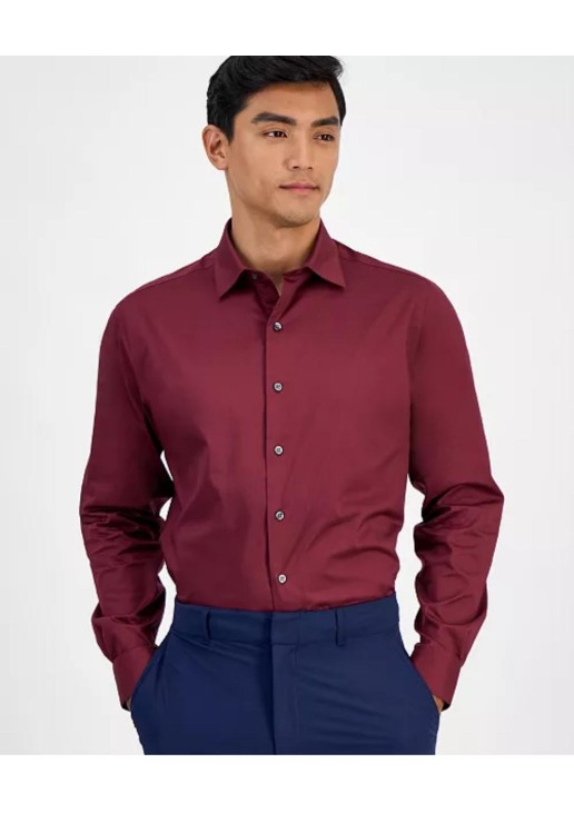 Alfani Men's Regular-Fit Temperature Regulating Solid Shirt