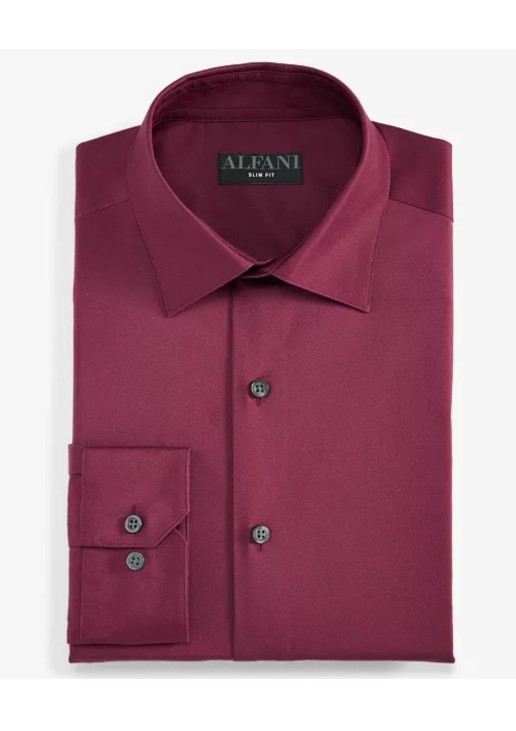 Alfani Men's Regular-Fit Temperature Regulating Solid Shirt